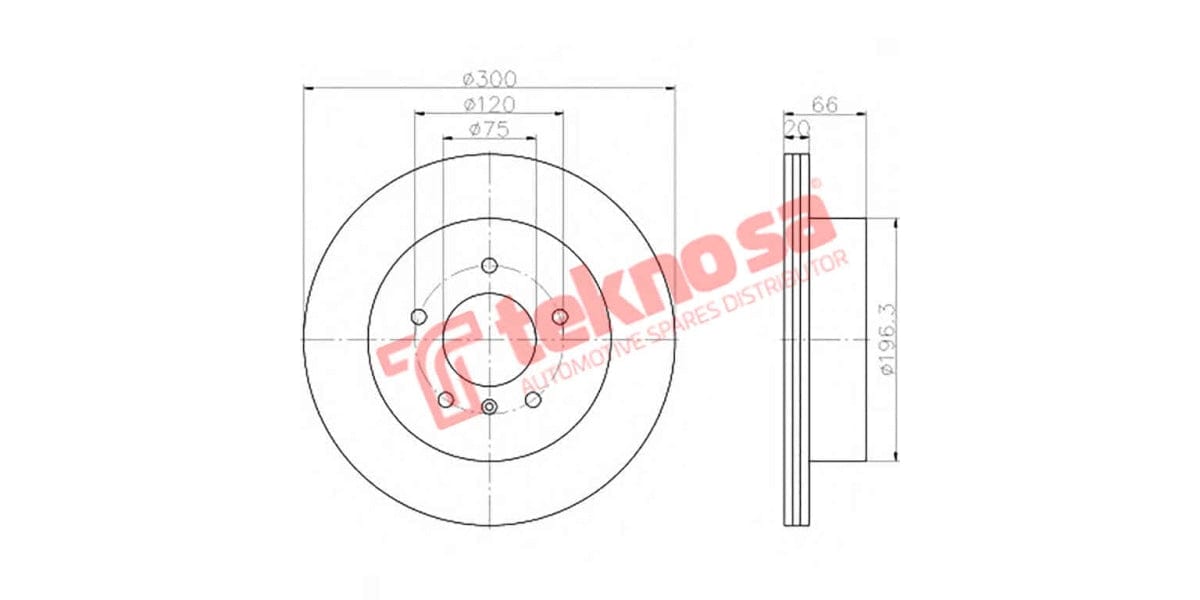 Brake Disc Bmw 3 4 Series Rear Vented R573