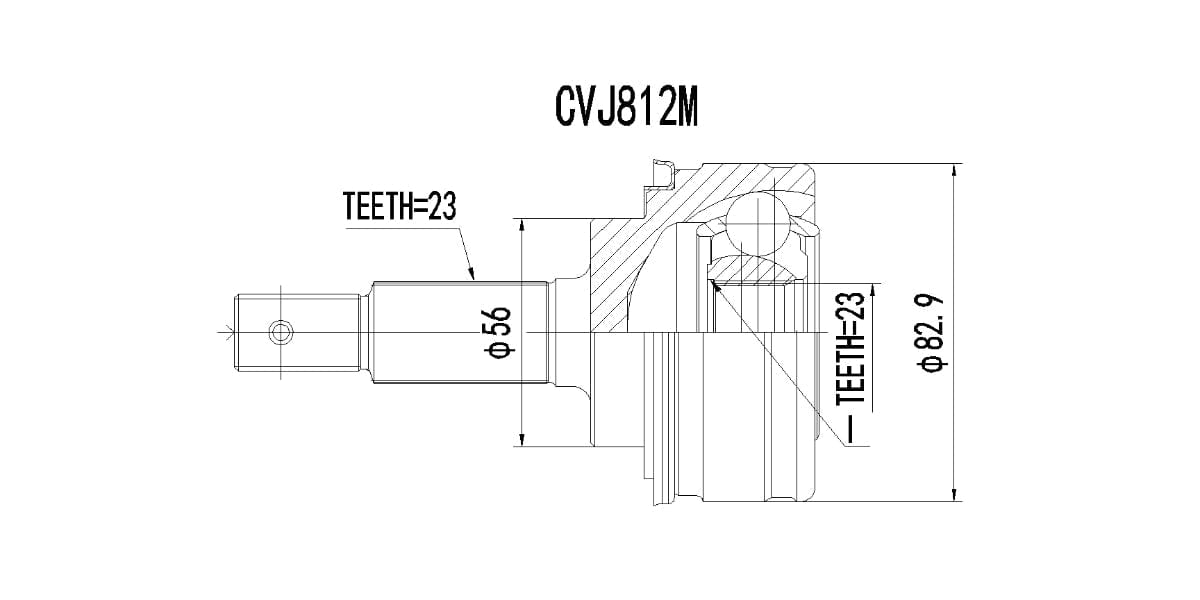 Outer Cv Joint Toyota Tazz 130,160I CVJ812M